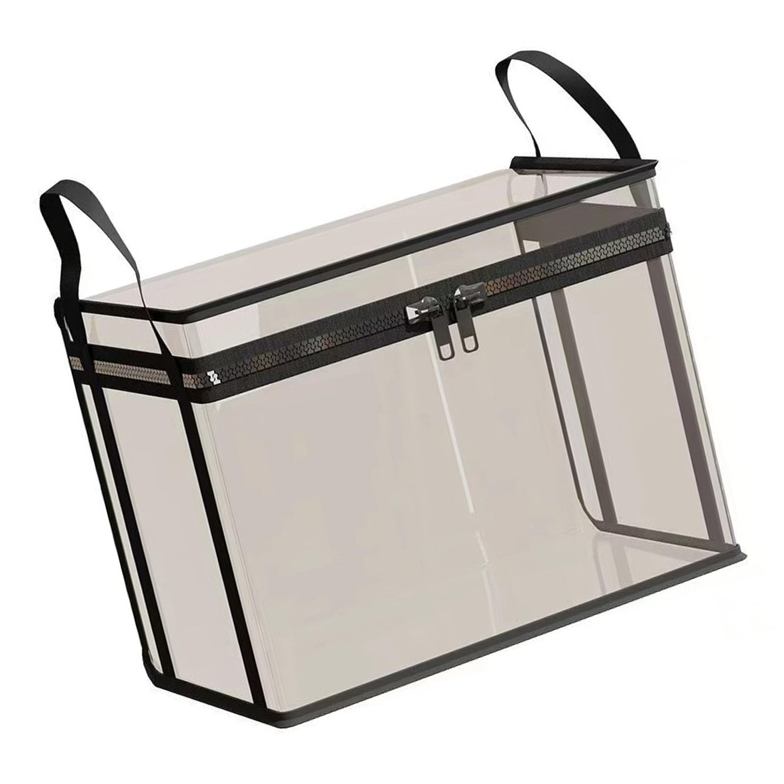 Limtula 3X Large See Through PVC Holding Cases with Handles for Easy Closet and Vehicle Storage Space Saving Storage