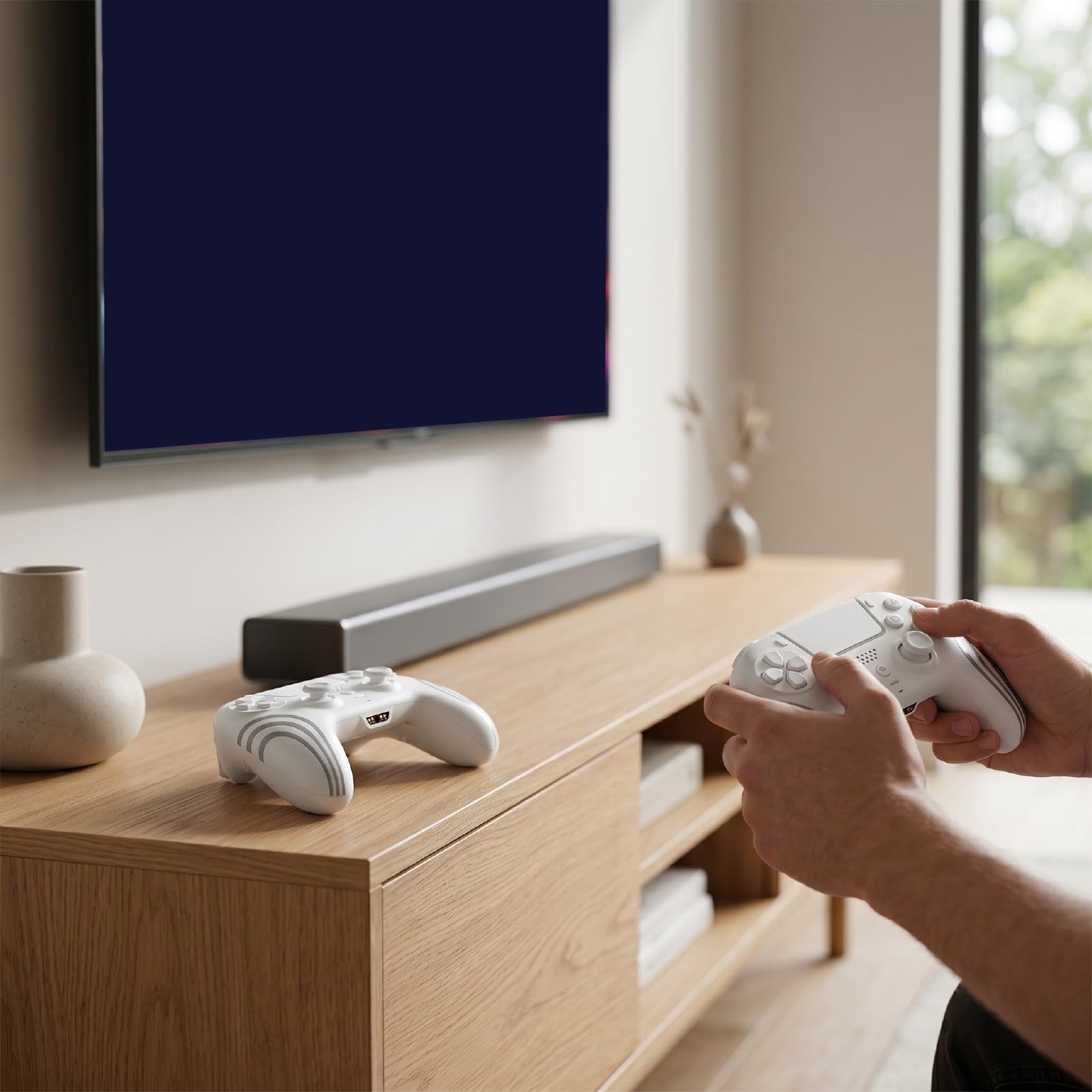 YUEHISY Controller di Gioco Wireless, Controller per PC, Hall Effect Gamepad for Gaming su Computer e Intrattenimento Domestico
