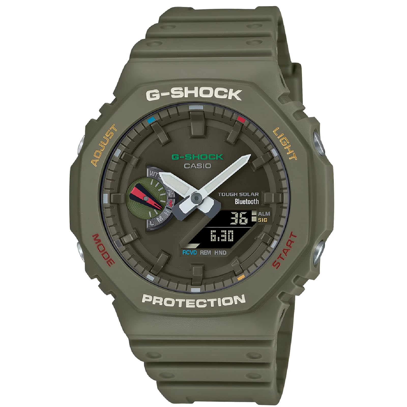 Casio G-Shock Analog-Digital World Time Watch Green
