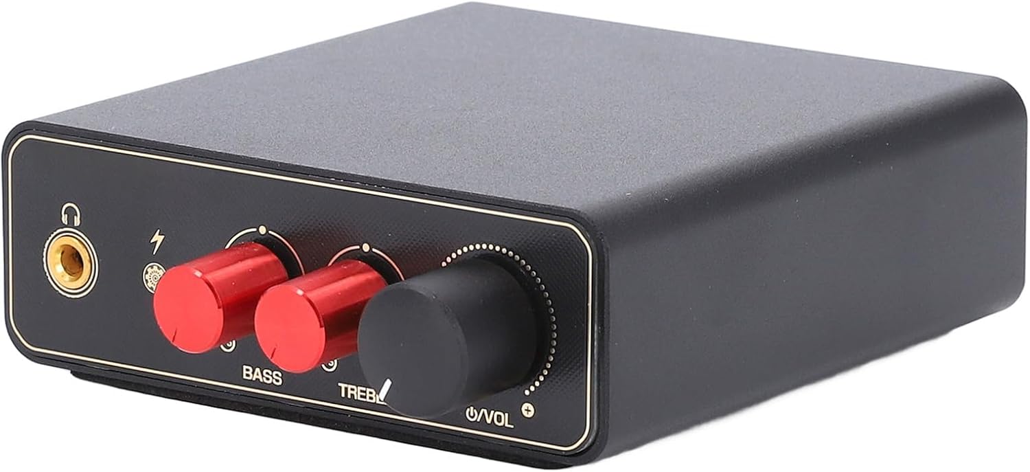 MM MC Phono Preamp for Turntable with Headphone Amplifier for 16-200Ω Headphones - Compact Stereo Preamplifier for Vinyl Record Players and Audio Systems