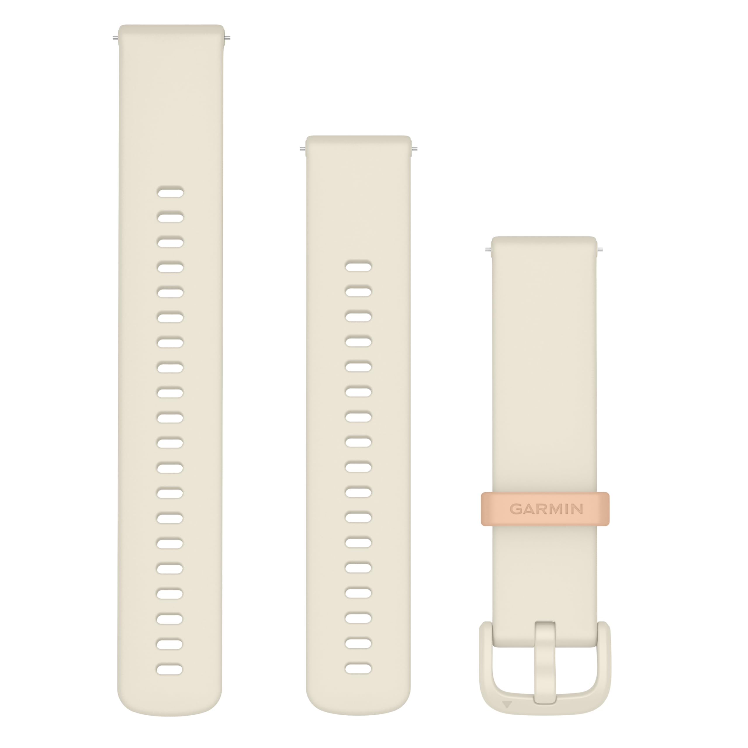 Garmin vivoactive 6 (for Amazon Exclusive), 20mm Quick Release Smartwatch Band, Original accessory, Bone/Pink Dawn