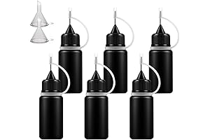 1 Ounce Black Needle Tip Glue Bottle: Precision Dispensing Solution