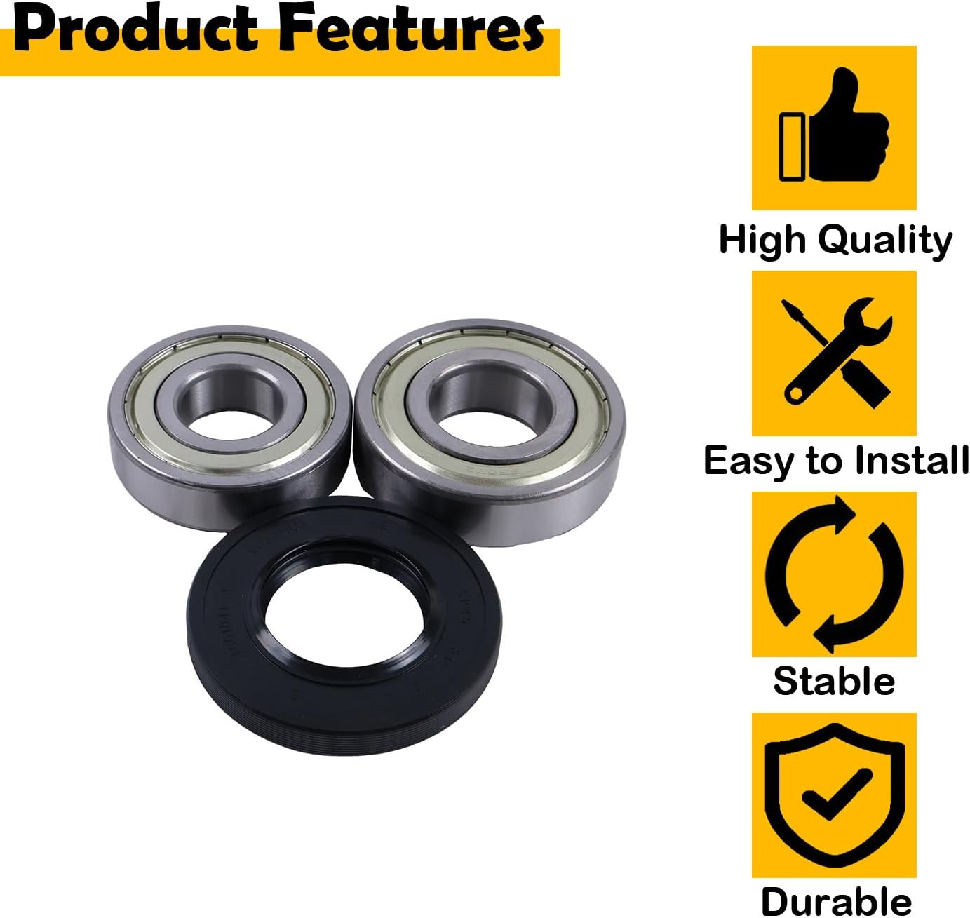 DC62-00156A 6601-002632 6601-002516 Washer Seal Bearing Kit Compatible with Samsung Washer Seal Bearing Kit Replacement