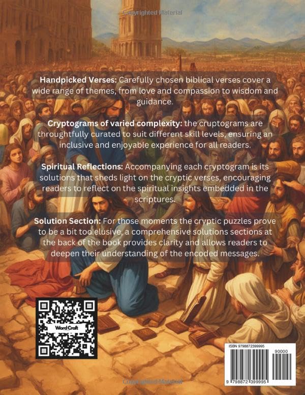 Biblical Cryptograms (500 Puzzles in this Book): Unlocking the Bible's Hidden Codes - From NIV (New International Version) - Image 2