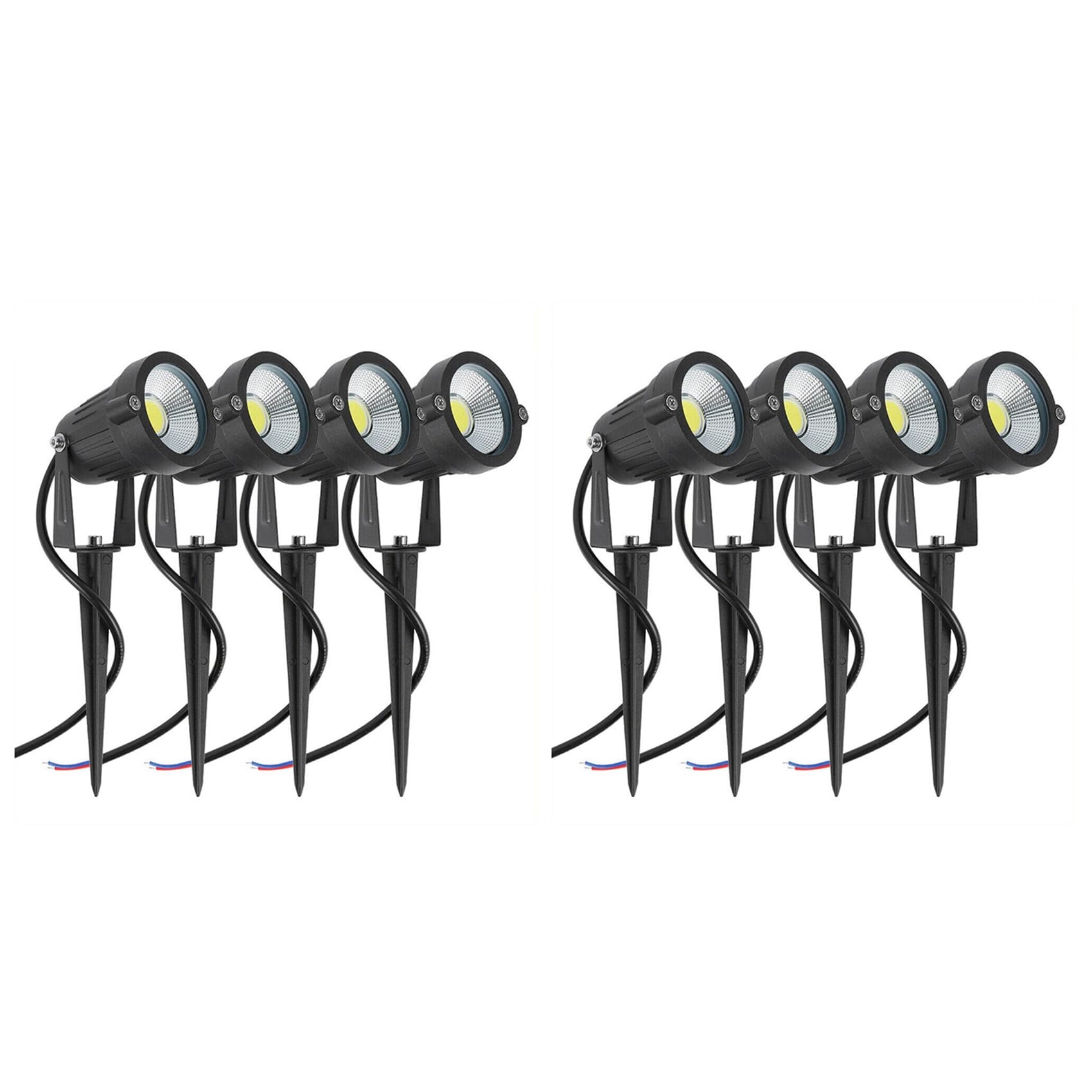 Lampe LED voie cour étanche contre les allées sombres lot de 8 spots jardin