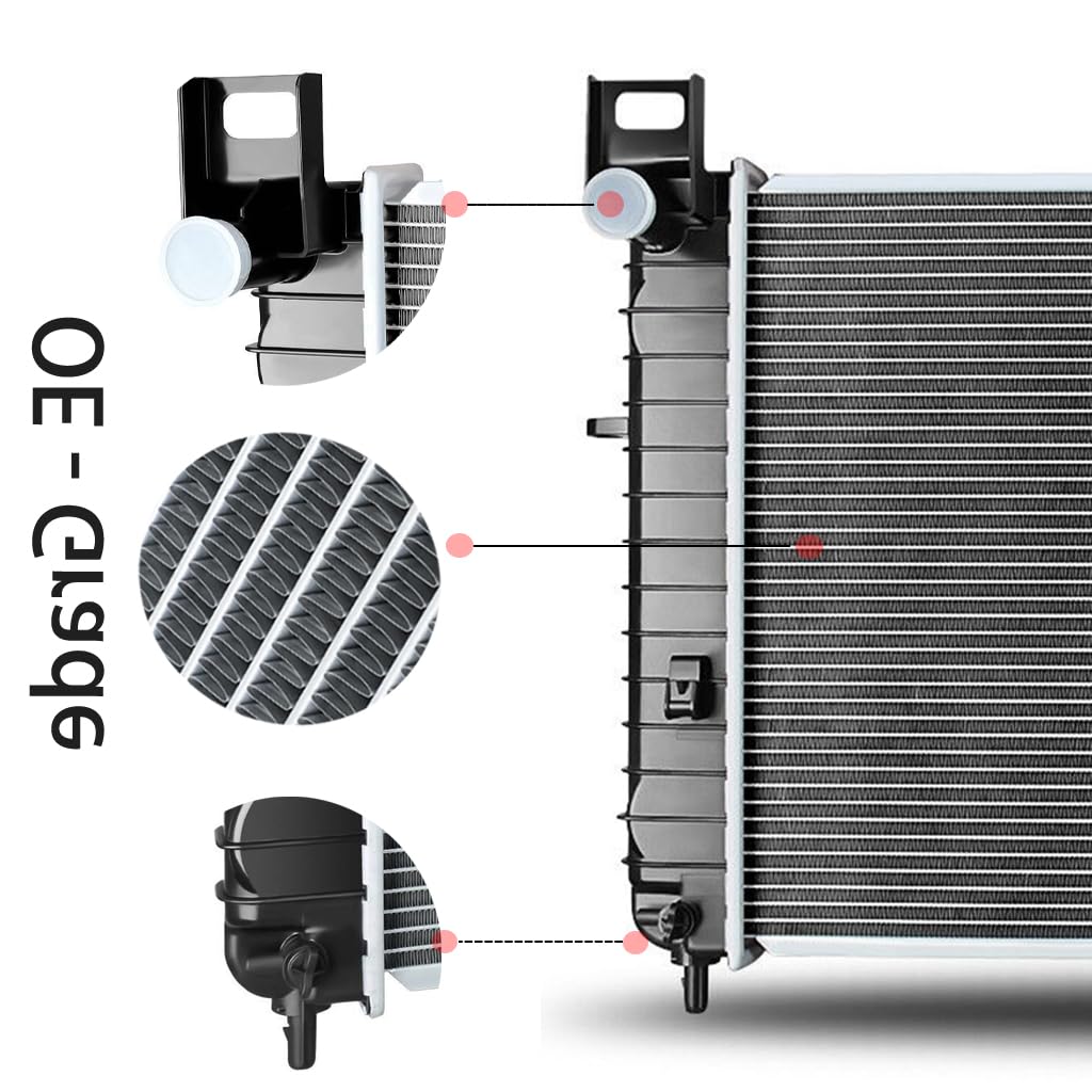Oil Radiator Replacement Radiator, Fits Chevrolet Tahoe / GMC Yukon 4.8L/ 5.3L With A 28 1/4" Core &amp; W/o EOC 2000-2006 R2334-AT4 Radiateur Automobile