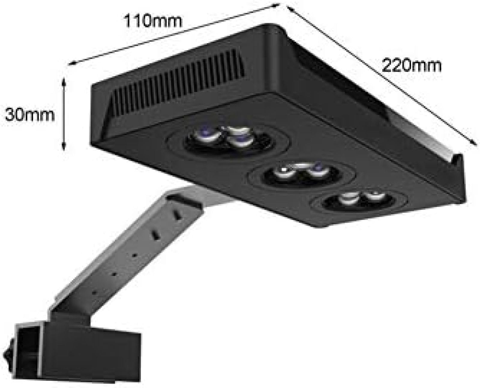 Zatapialna lampka do akwarium Oświetlenie LED do akwarium 30W Kryte oświetlenie LED do akwarium Oświetlenie morskie ze sterowaniem dotykowym dla koralowców