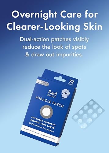 Miniatura 26 de Rael Parches para espinillas, Miracle Invisible Spot Cover – Parche hidrocoloide para acné, tratamiento para brotes, absorbe acné y manchas, cuidado