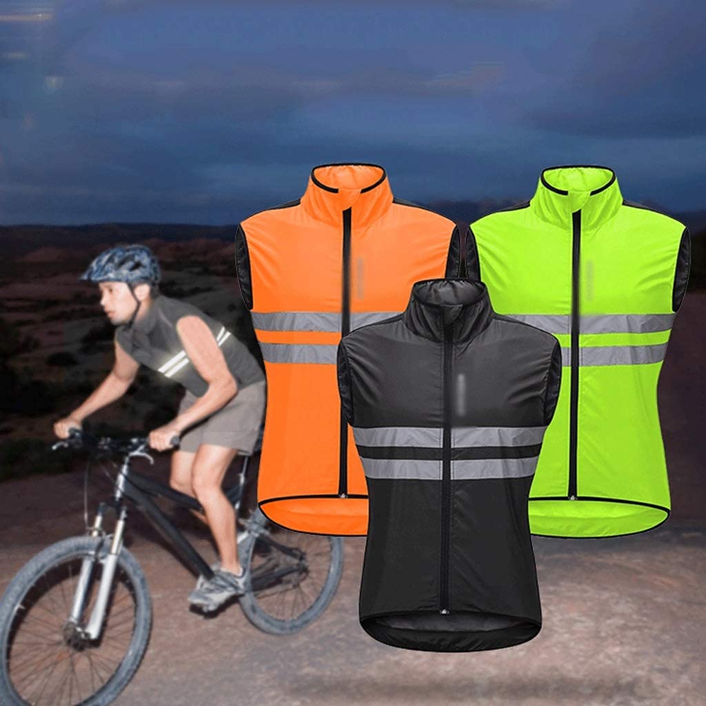 Chalecos reflectantes de alta visibilidad, traje deportivo reflectante de poliéster, chaleco reflectante de seguridad for hombres y mujeres, chaleco de ciclismo, chaleco ligero for correr, chaleco de