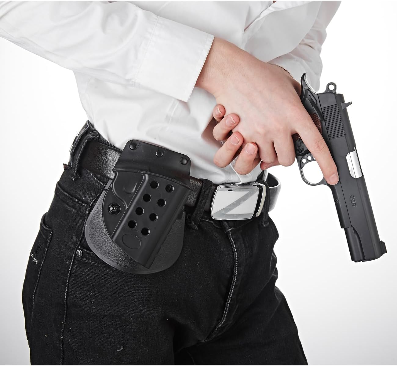1911 Full Size Holster 5 inch,OWB Holsters Fits for Colt 1911 Govrement, Springfield Armory 1911, Nighthawk 1911, Wilson Combat 1911, Sig Saur 1911, Smith & Wesson 1911, Ed Brown 1911, Les BAER 1911