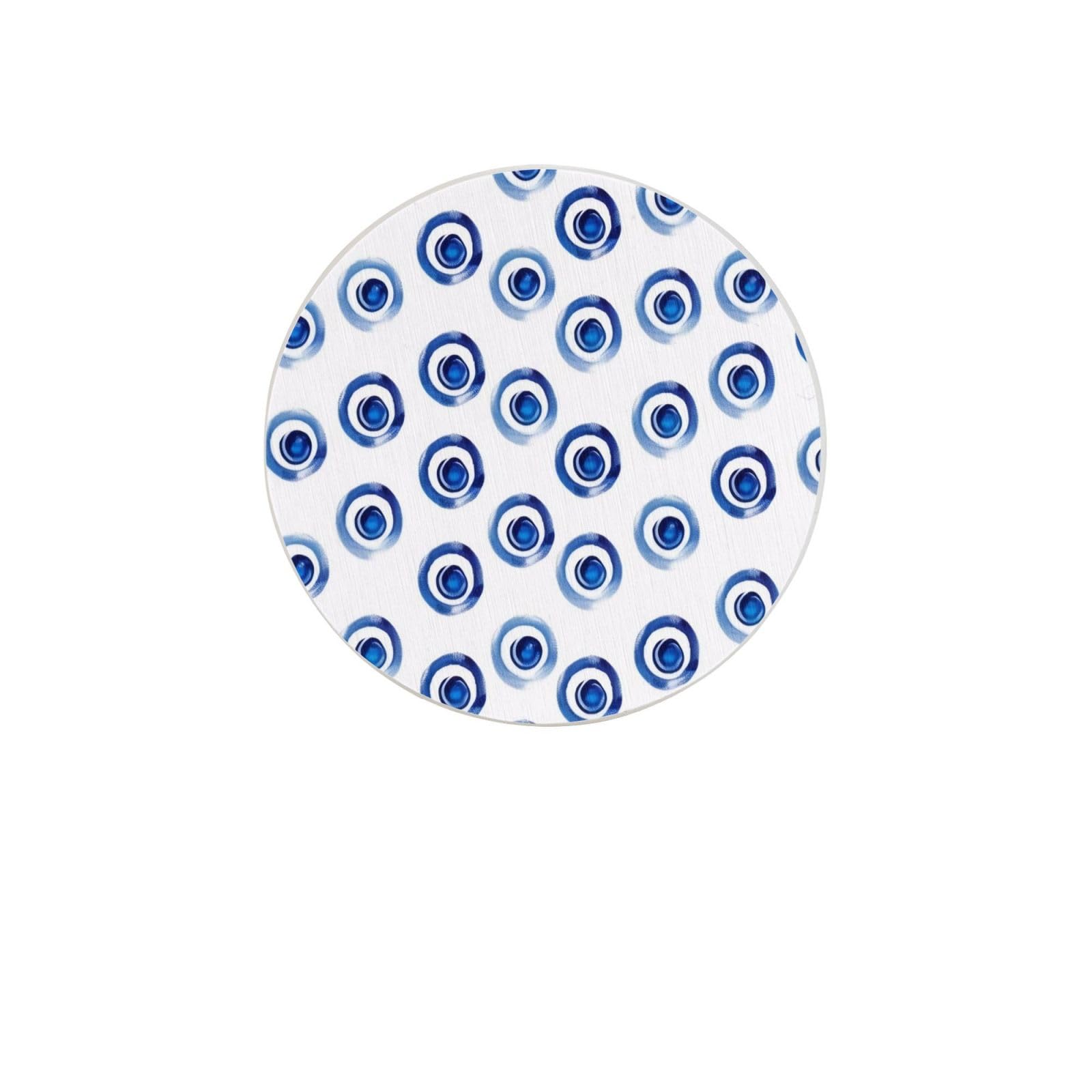 Evil Eyes Absorbent Drink Coasters Diatomaceous Round Coaster 4 Inch Reusable Cup Coasters Set 4pc