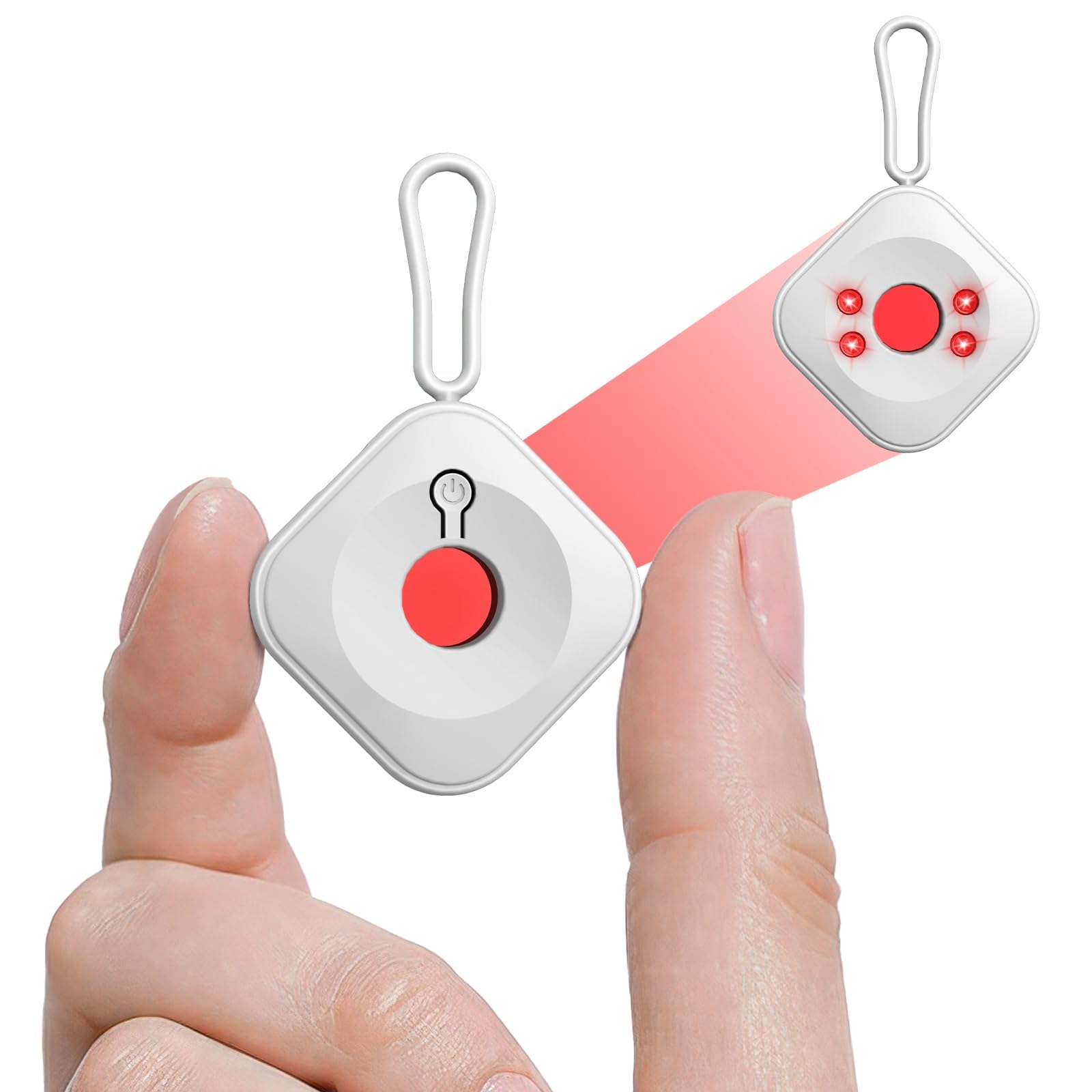 NALACAL Small Hidden Camera Detectors Camera Detector Spy Camera Finder, Mini Detector for Hotels, Office, Bathroom, Surveillance Camera Detector Convenient to Carry (White)