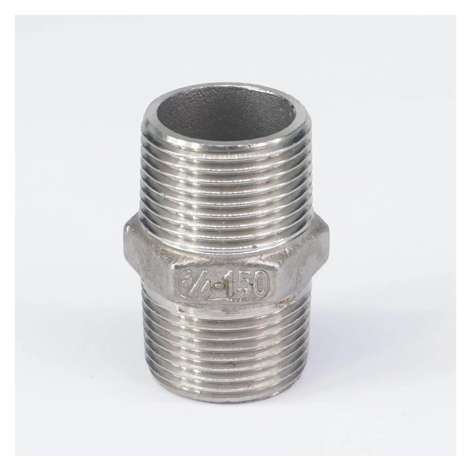 AARTERZZA 3/4" BSP Male Thread Hex Nipple Union 304 Stainless Pipe Fitting Connector Coupler Water Oil air Pipe Fitting