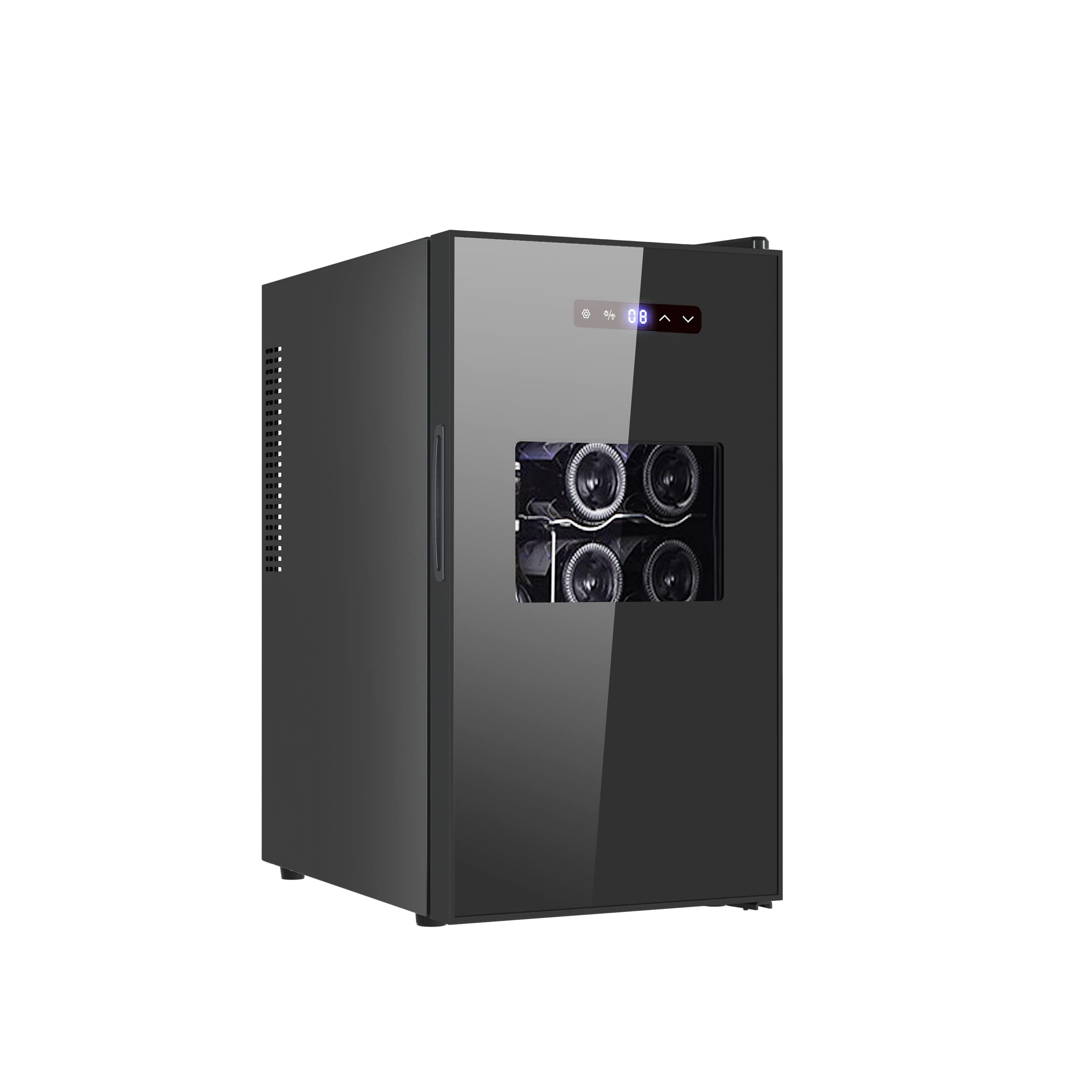 Cookology CWTE12BK 12 Bottle Thermo Electric Wine Cooler and Chiller for Counter Top, Digital Temperature Control, Less Noise and No Vibration - in Black — view 8