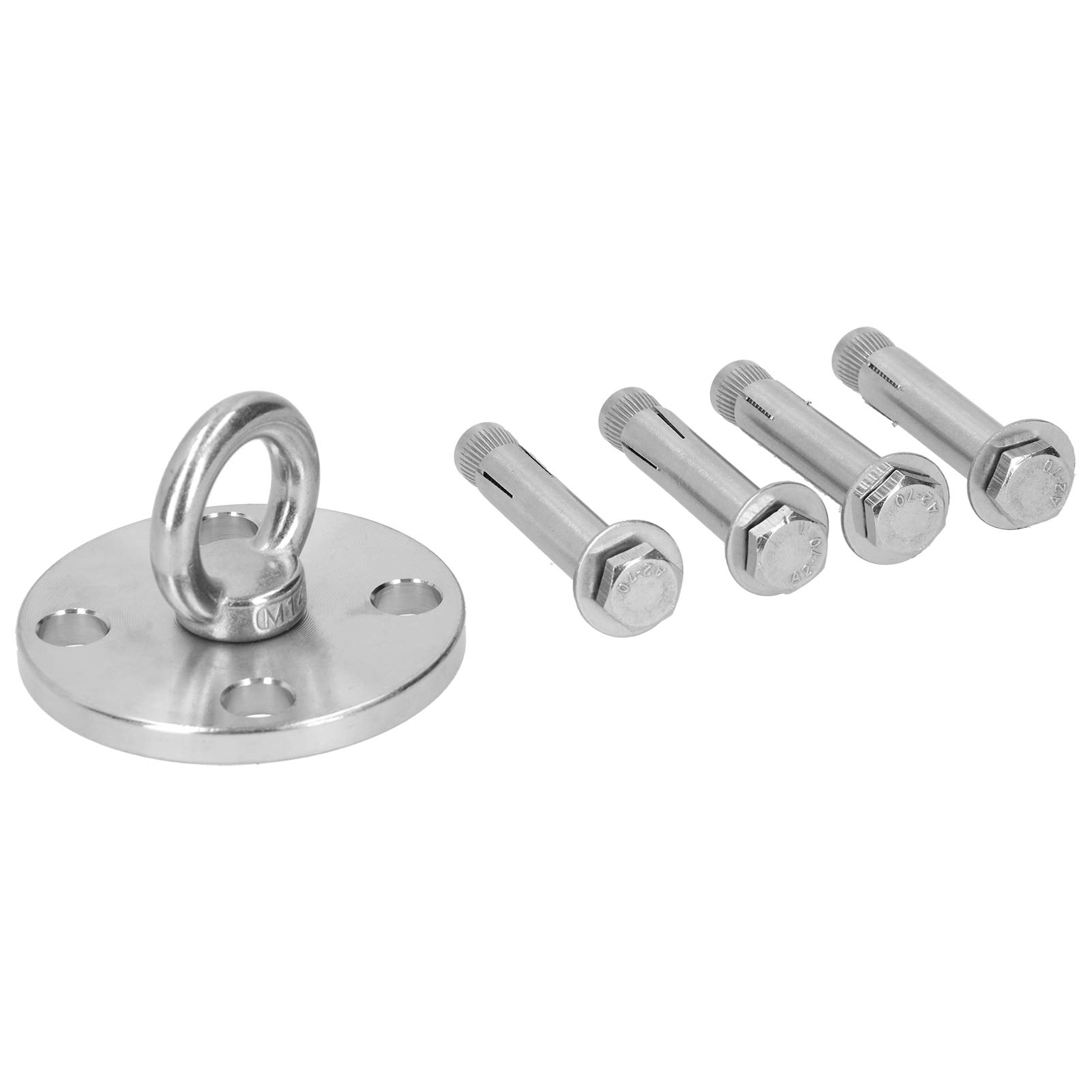 Crochet suspendu en acier inoxydable Karlak DG-08 de 500 kg pour fixation de balançoire extérieure