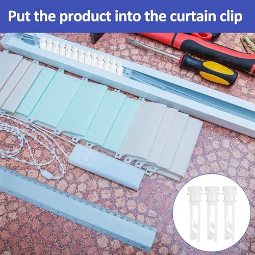 Leinuosen Vertical Blind Stem Replacement White Stems For Vertical Window Blind Vertical Blind Carrier Stem Vertical Blinds Curtain Accessories (12 Pieces) #TOP5