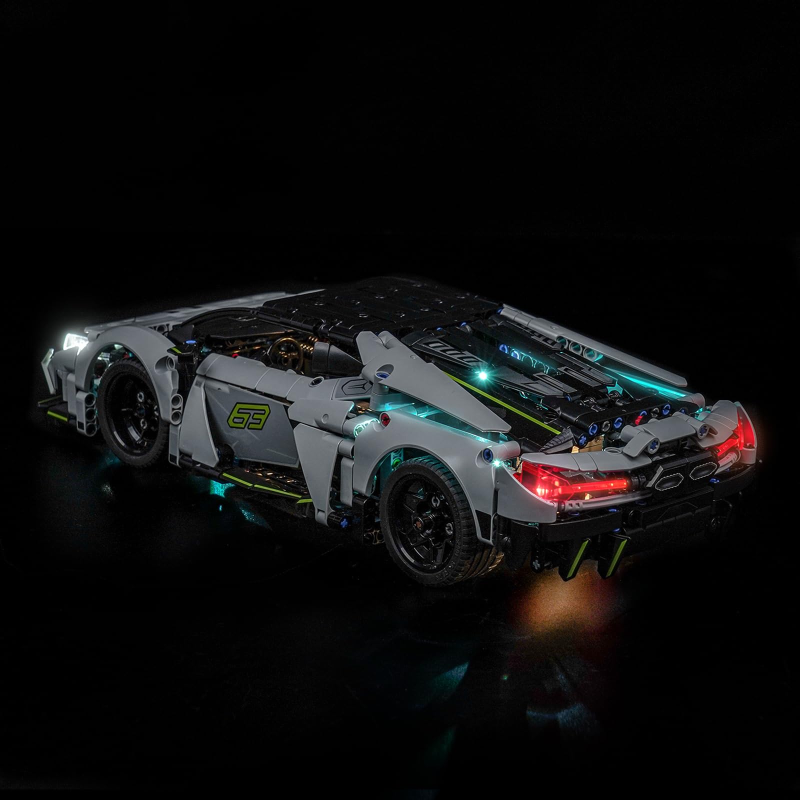 Remote Control Led Light Set Compatible with Lego 42214 L amborghini Revuelto Super Sports Car (No Model) - Image 2