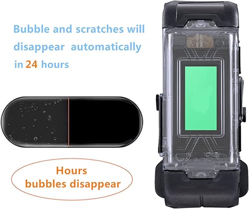 Vista 4 de Protector de pantalla compatible con Bandai Vital Bracelet BE (paquete de 3) Película de TPU transparente HD compatible con Digital Monster Digivice