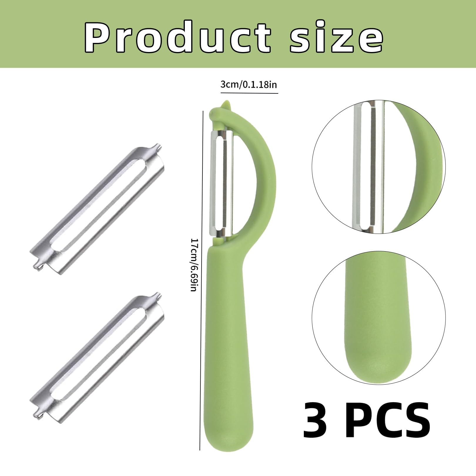 Lot De 4 Lames De Rechange Pour éplucheur Tupperware - Acier Inoxydable | Compatibles Carottes, Concombres, Pommes De Terre