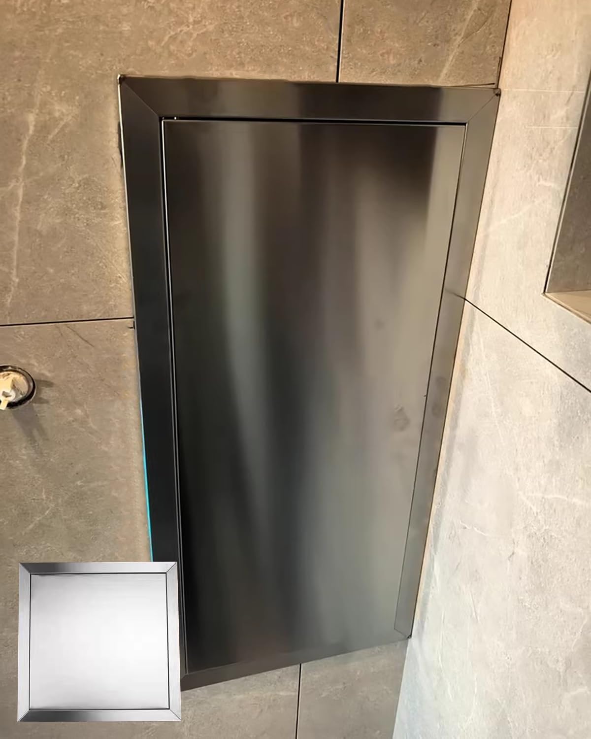 Uniwersalna klapa rewizyjna do instalacji sanitarnych ze sprężyną do suchej zabudowy – 91 x 91 cm osłona inspekcyjna do klimatyzacji i basenu, prostokątny/kwadratowy otwór ścienny, akcesoria