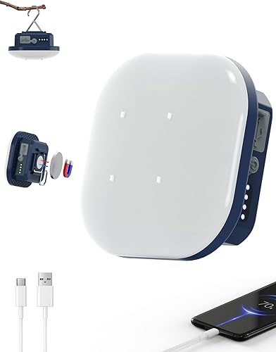 Miniatura 8 de MOSLIGHTING Linterna de camping recargable, luz inteligente LED con control Bluetooth por Tuya APP, sincronización de música RGB LED luces de