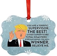 Vista 28 de Andaz Press Presidente Donald Trump Fancy Frame Recuerdo Adorno de Navidad, Regalo de broma de Técnico de Farmacia, 1 paquete, divertidas ideas