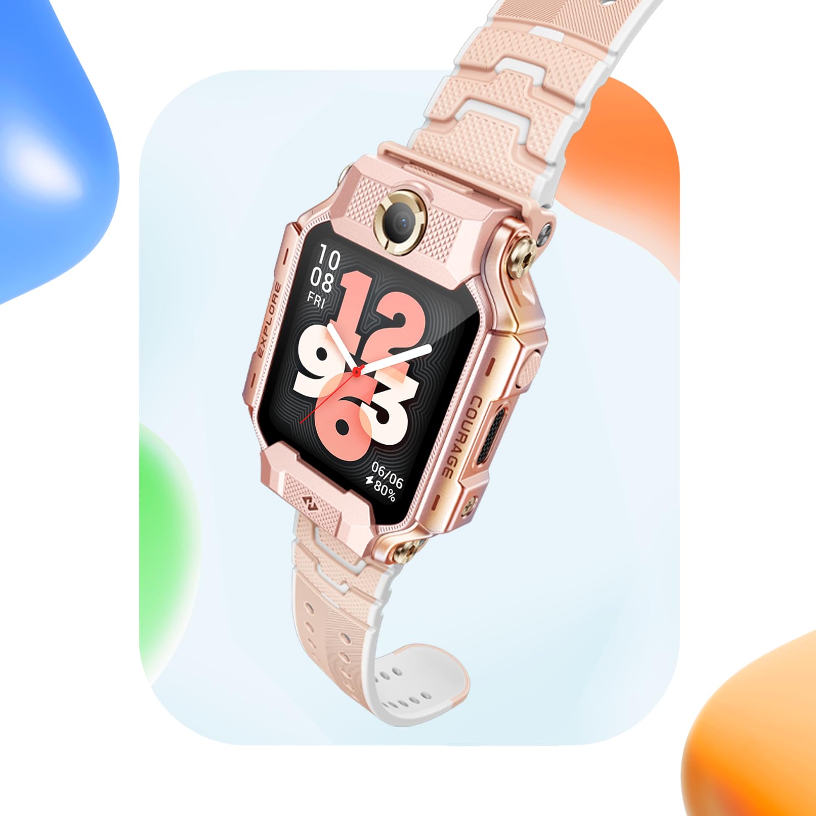imoo X10 Smartwatch per Bambini, Doppia Fotocamera Roteante e Rimovibile | Videochiamata HD 360°, Chat, Supporto SIM, GPS 5 Satelliti, Monitoraggio Salute, Modalità Sport, SOS, IPX8, Modo Scuola