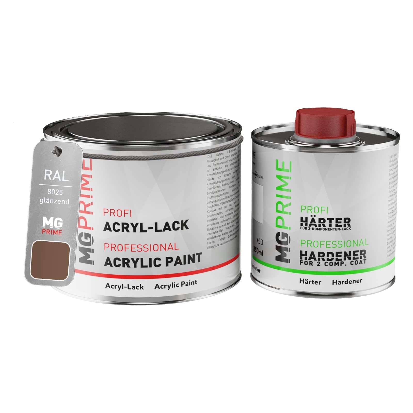 Pot de peinture Brun Pâle RAL 8025 Brillant - 5 kg