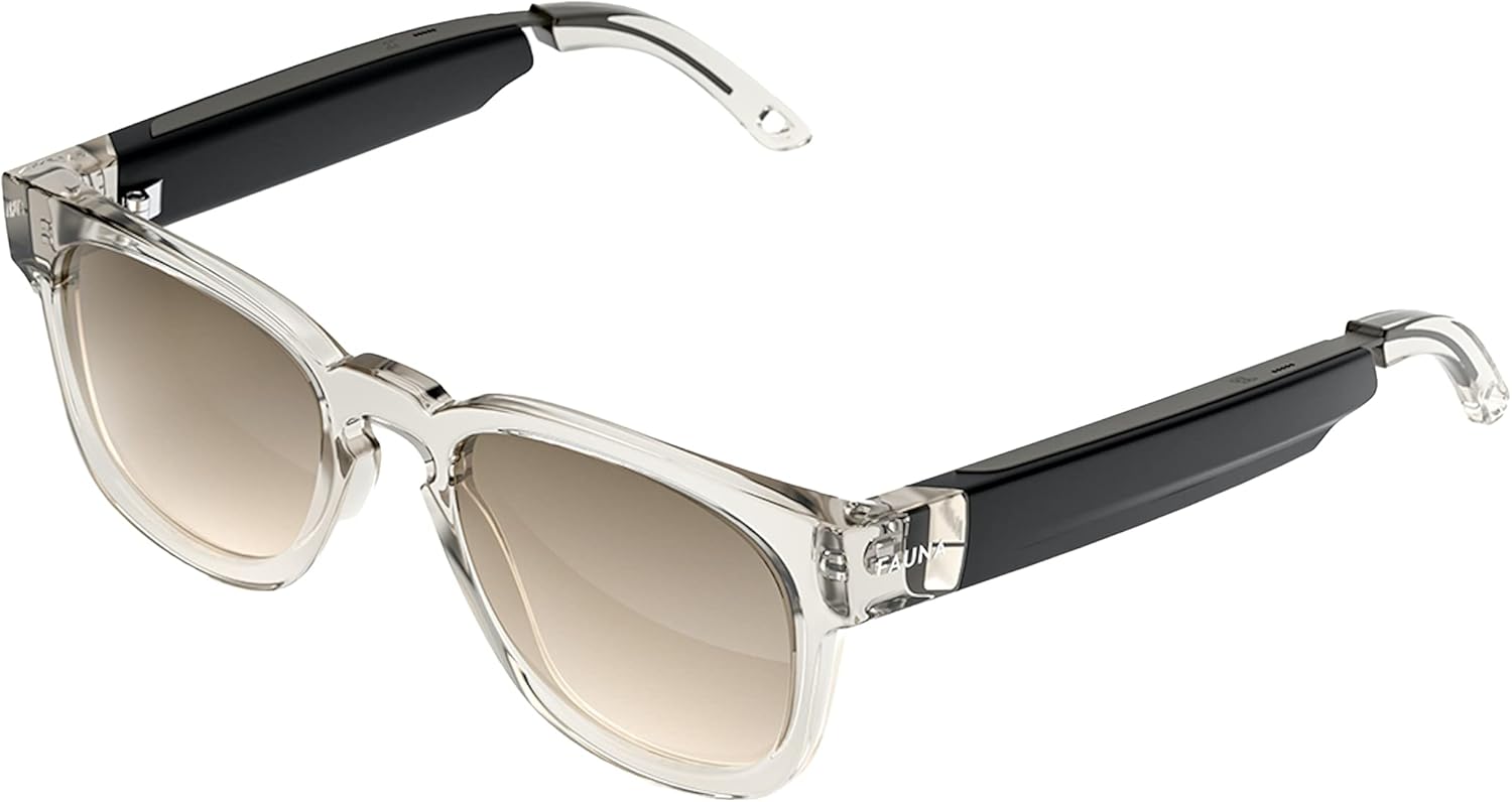 FAUNA Bluetooth Audio Smart Sunglasses - Exceptional Open-Ear Audio with Charging Case - Tinted Lenses FAUNA Bluetooth Audio Smart Sunglasses - Exceptional Open-Ear Audio with Charging Case - Tinted Lenses