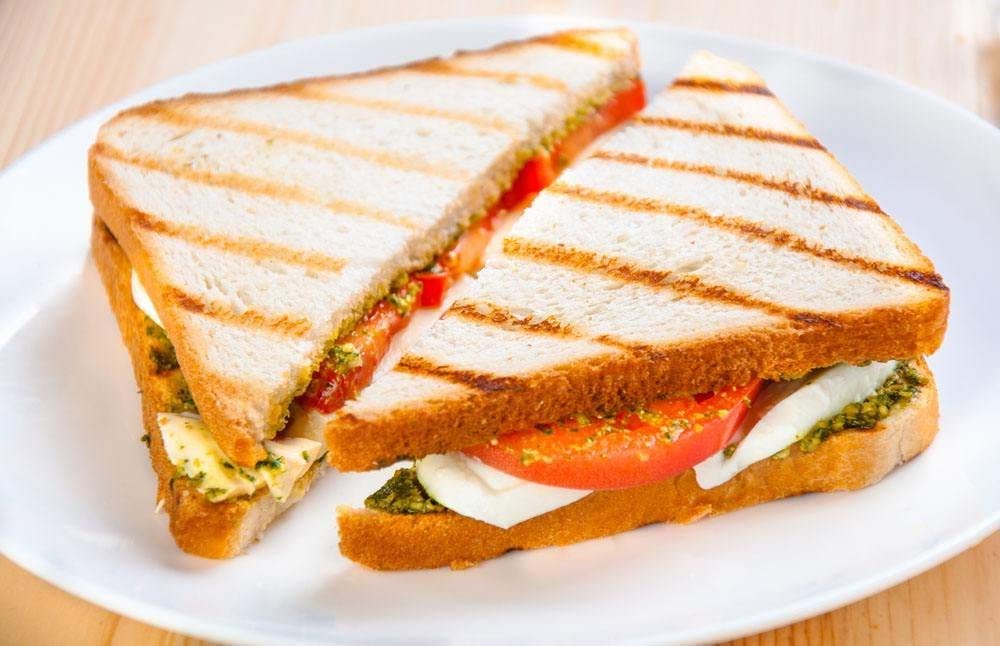 CGOLDENWALL Np-534 4 pcs Commercial Sandwich Toaster antiadhésif Panini Presse Maker Waffle Sandwich Réchaud - 220V
