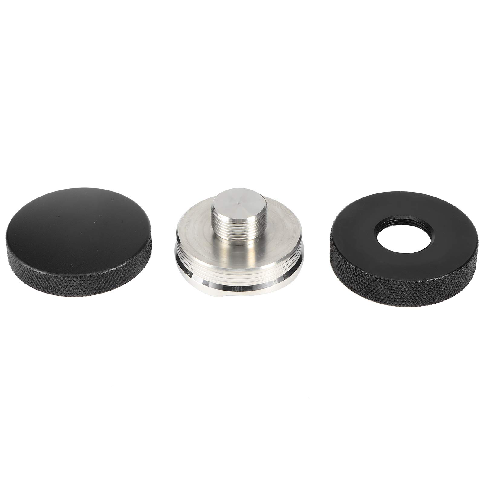 Pressino caffè Distributore Livellatore Strumento professionale in acciaio inossidabile Altezza regolabile Filettatura antiscivolo Design ergonomico per Espresso Uso domestico (58mm [Base a quattro