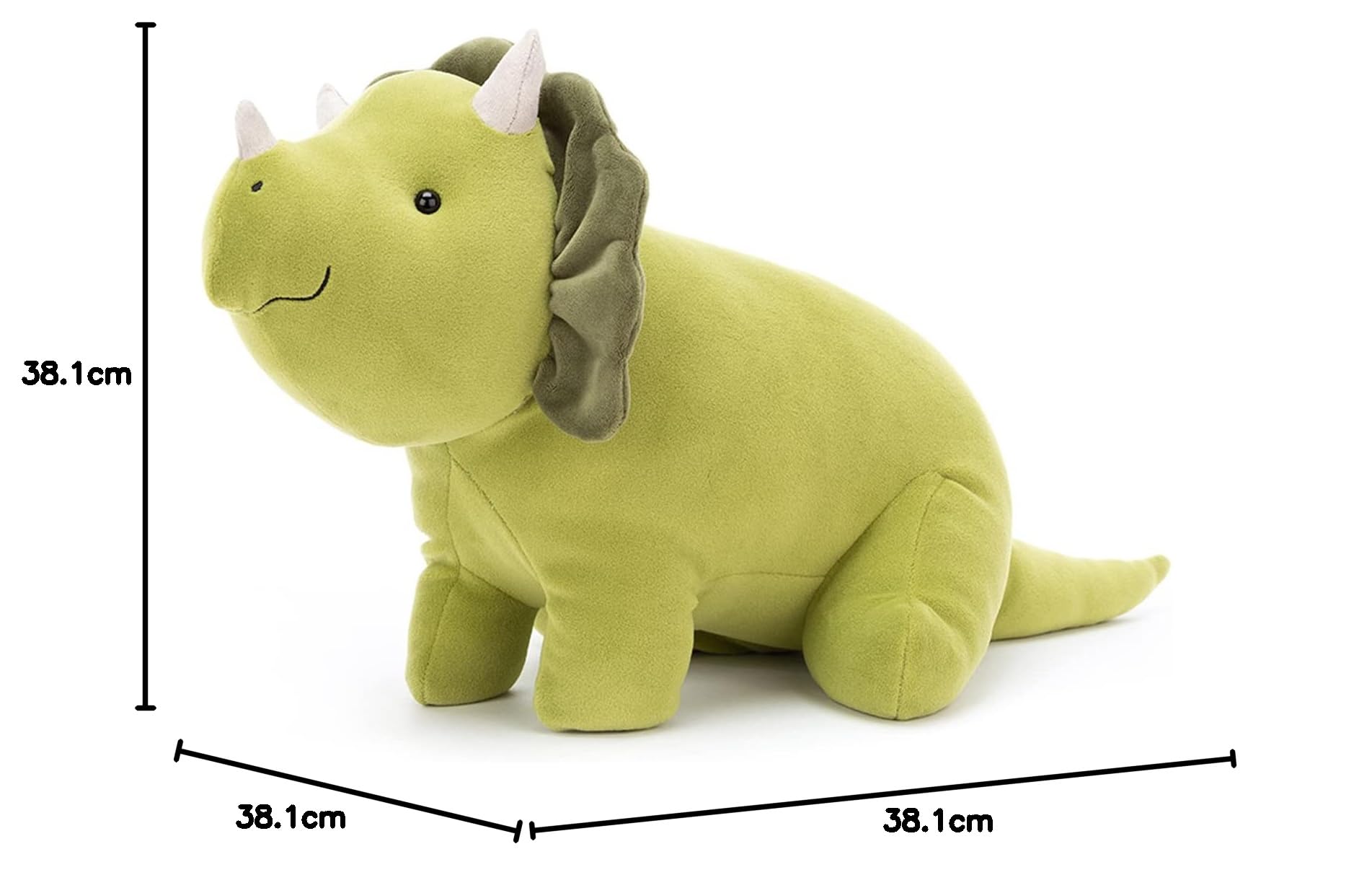 Amazon.co.jp: Jellycat メロウマロ トリケラトプス 恐竜 ぬいぐるみ