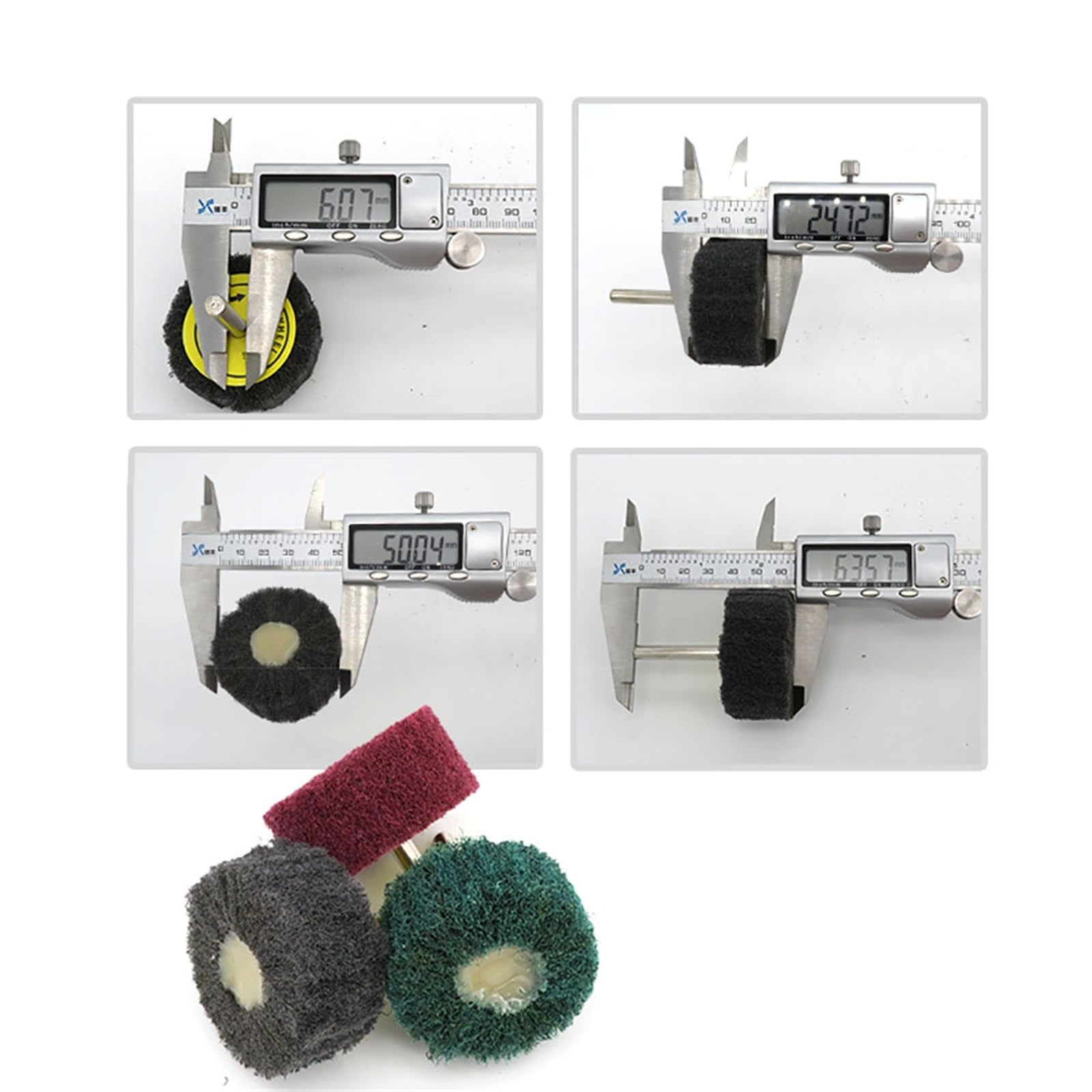 Tarcze Polerskie, Tarcze Listkowe 6 Mm Trzpień Klapowy Ściernica Szlifierska 25X50 Mm Włókno Nylonowe Ścierne Szorowanie Polerowanie Tarcza Polerska/Green 240Grit/1Pcs