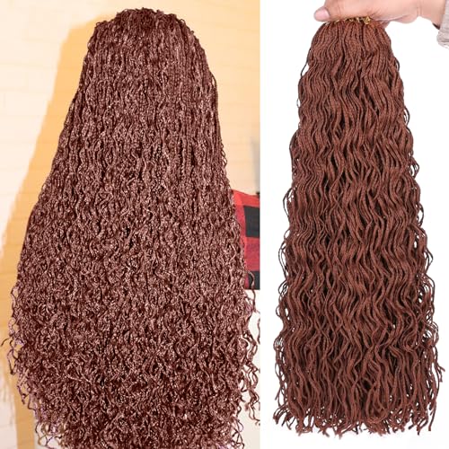 RuiYok 240 Strands Mini Box Braids Crochet Hair Ginger ZiZi