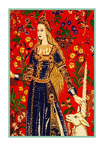 Orenco Originals Detail from The Touch Panel from The Lady The Unicorn Tapestries Counted Cross Stitch Pattern