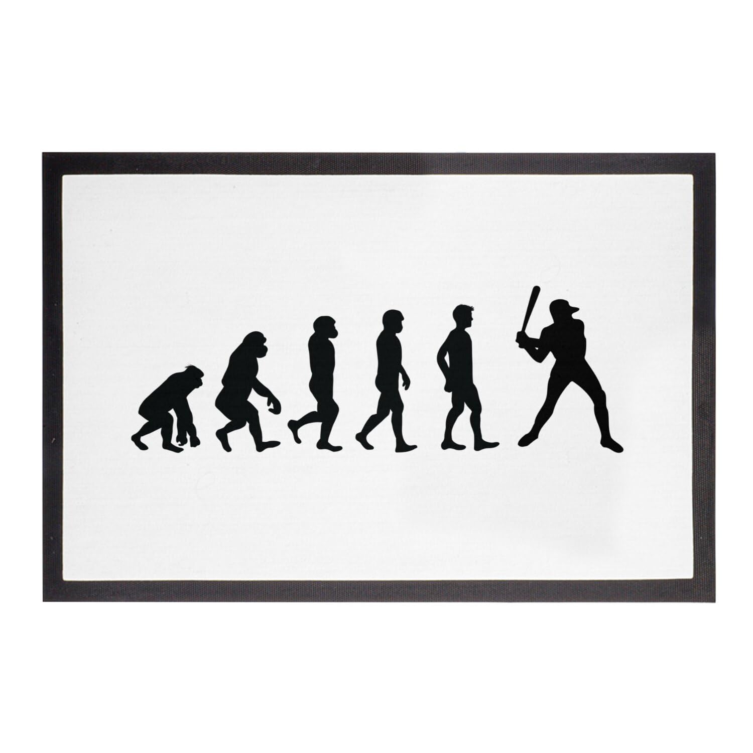 Paillasson baseball blanc protège-sol entrée USA 60x40