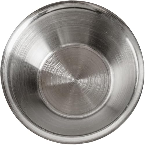 Miniatura 14 de Restaurantware Tazas de salsa de 2 onzas, 10 tazas redondas para condimentos y porciones individuales, apilables, tazas de acero inoxidable