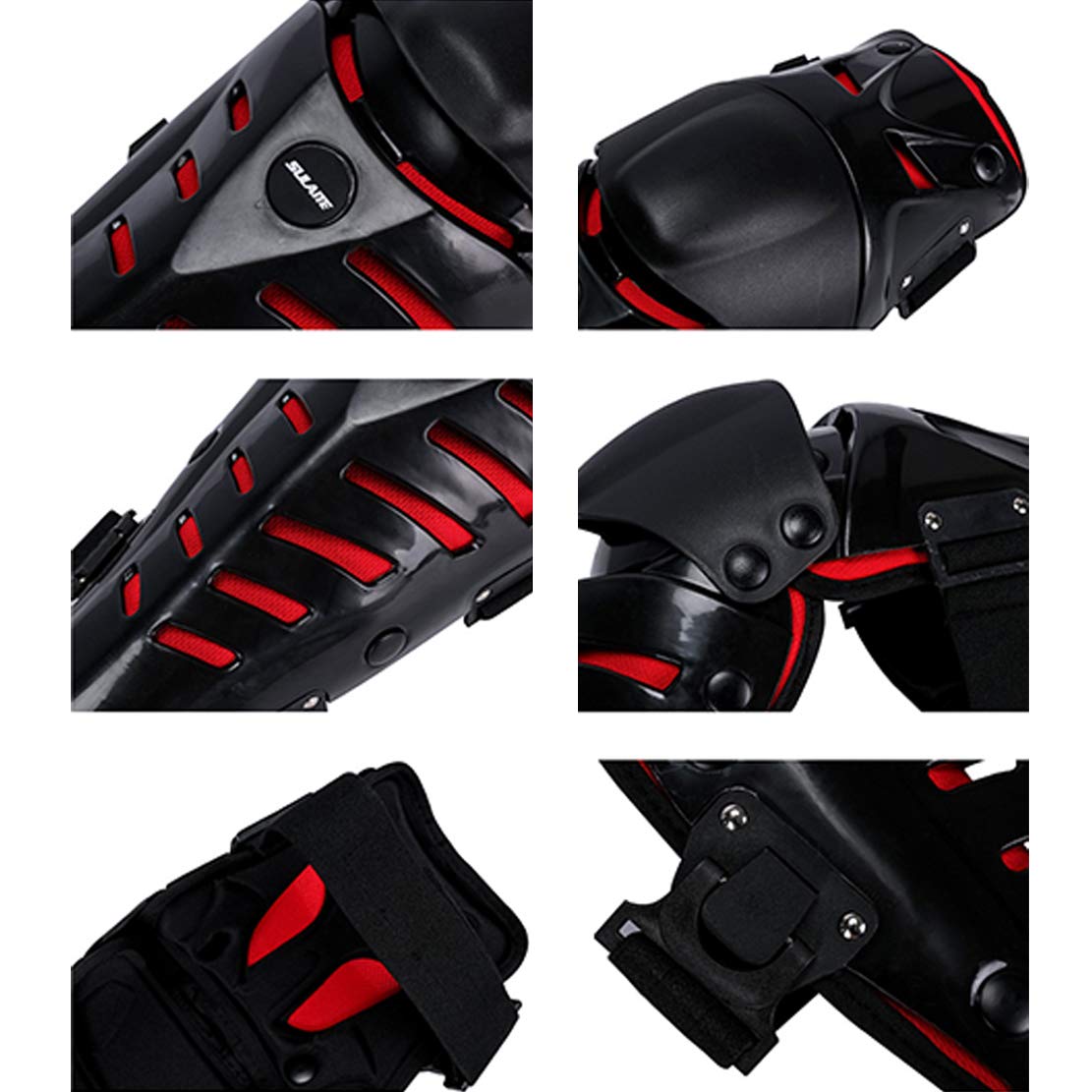 AKT PRO Motocross Ginocchiere Protezione del Ginocchio per Moto Protezioni per Ginocchia per Sport all'Aria Aperta per Sciare Skateboard Equitazione, 1 Paio