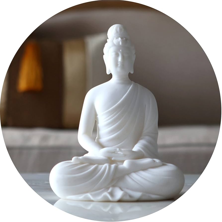 白い　陶器　仏像 Amazon｜禅定 ブッダ 仏陀 18*13*23.5cm, 白いセラミックぶつ