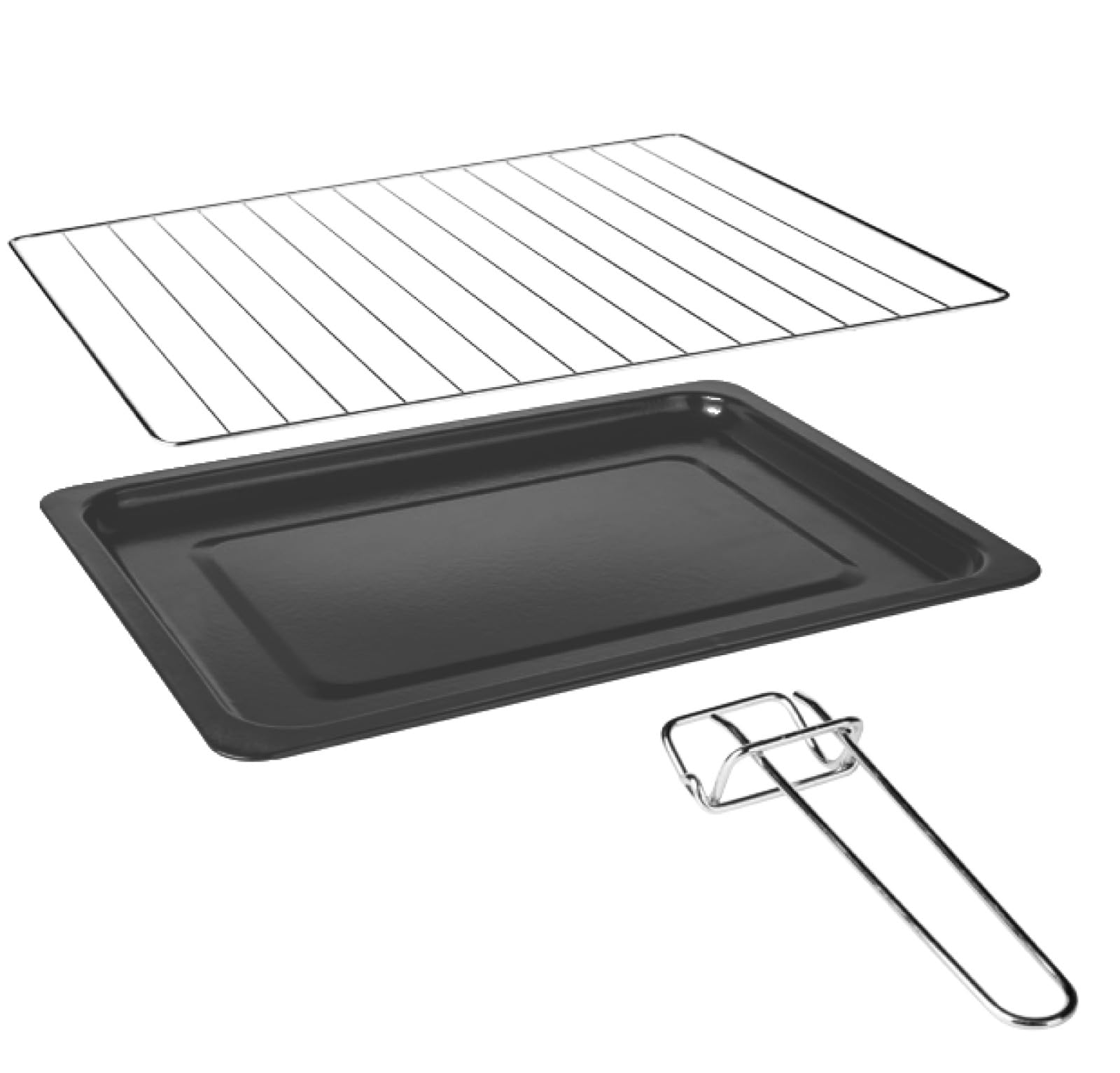 zilan z şekil Four Electrique - Four à Convection - Avec Lampe Intérieure - Double Protection en Verre - 19 Litres, Noir