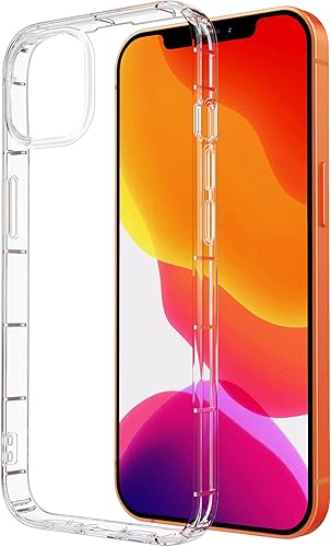 Miniatura 2 de QUARK Crystal Clear Slim caso para iPhone 13 Mini TPU caso mejor que la cubierta de silicona soporta cargador inalámbrico Apple Phone Thin Carcasas