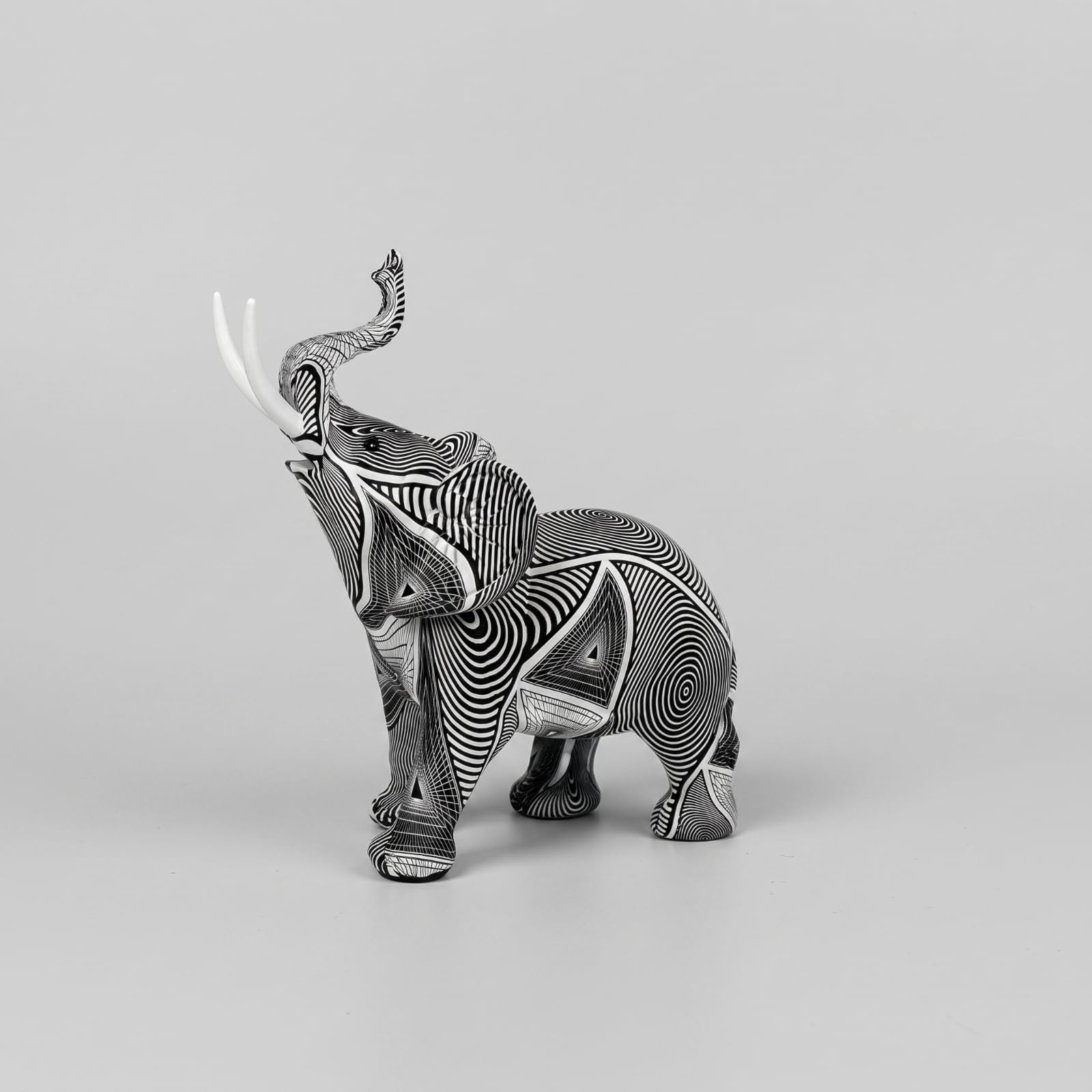 Figura con Líneas Geométricas Abstracto | Geométrico, coración, para Estantería, Oficina, Recibidor,