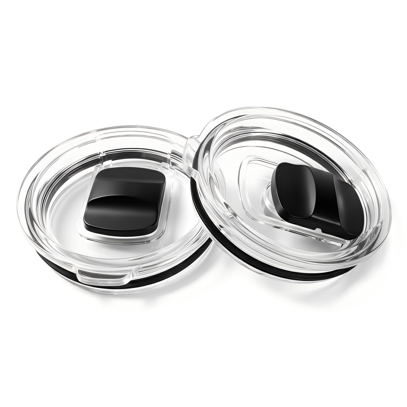 2 Pack Replacement Lids for YETI 20 oz Tumbler,16 oz Pint,10 oz Lowball,10/24 oz Mug,and 25 oz Straw Mug,with Splash-Proof Magnetic Slider,BPA-Free