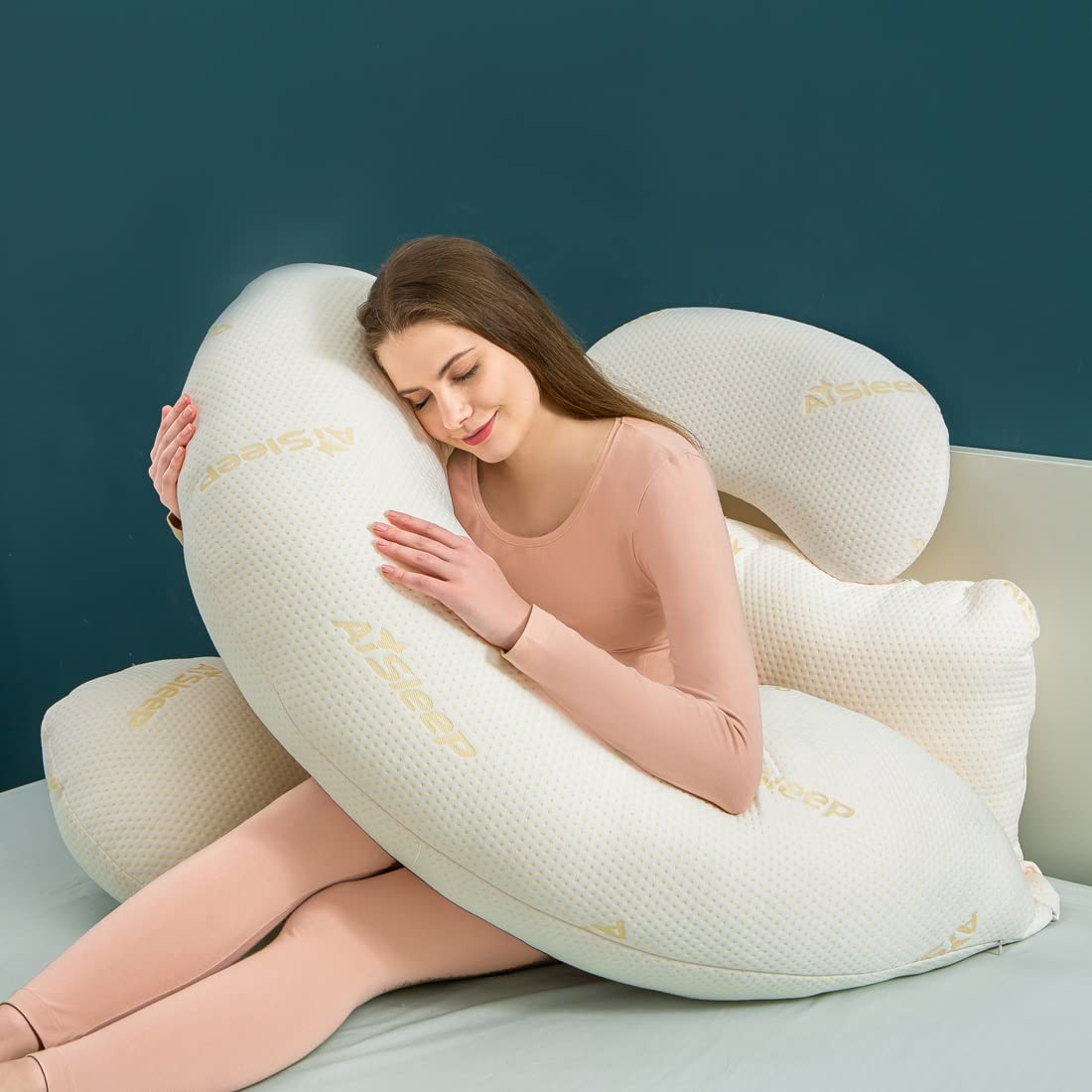 Cojin Antivuelco Bebe Almohada Viscoelastica Para Embarazadas Para