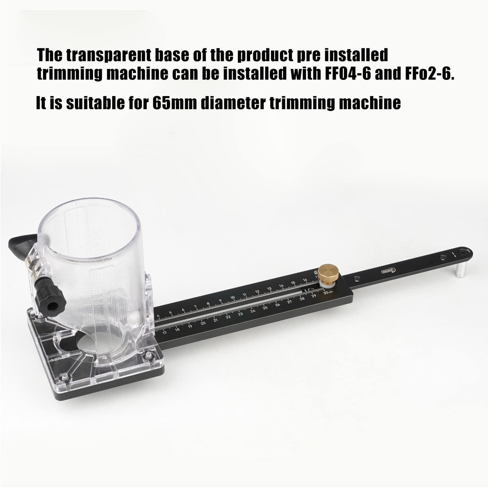 Maschera da taglio circolare per macchina da taglio, fresatrice per legno con base a scanalatura circolare per la lavorazione del legno, strumenti fai da te