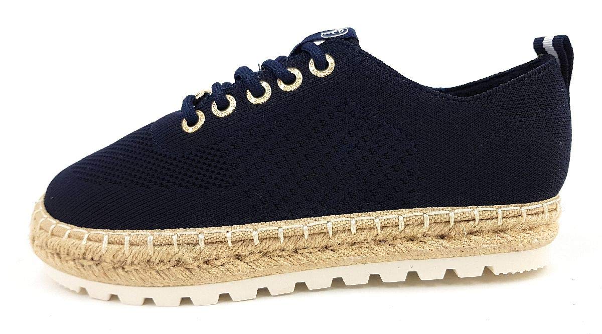 TOM TAILOR Ladies 3296902 Navy Oxford Shoe, Navy, 7 UK