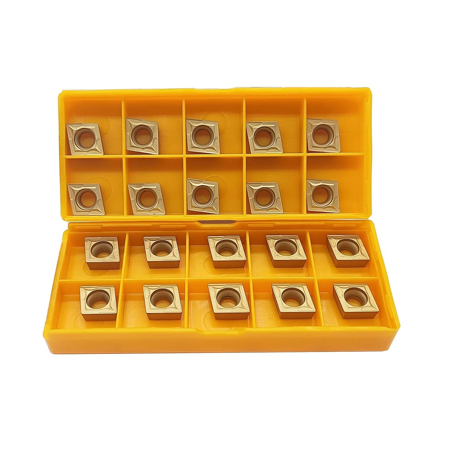 Lot de 20 inserts rotatifs CCMT09T304/CCMT32.51 en carbure de tungstène CCMT - Multicouches - Pour porte-outils rotatifs et barres de forage - CCMT09T304