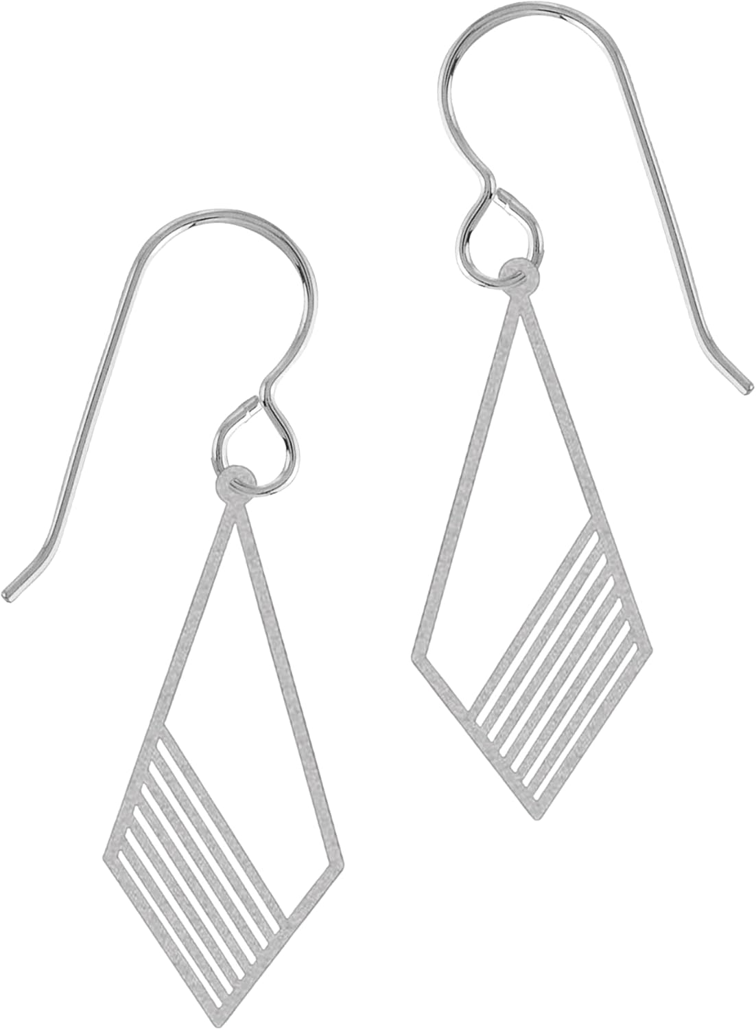 Large Silver Stainless Steel Bohemian Geometric Earrings | Boho Tribal Statement Jewelry for Women