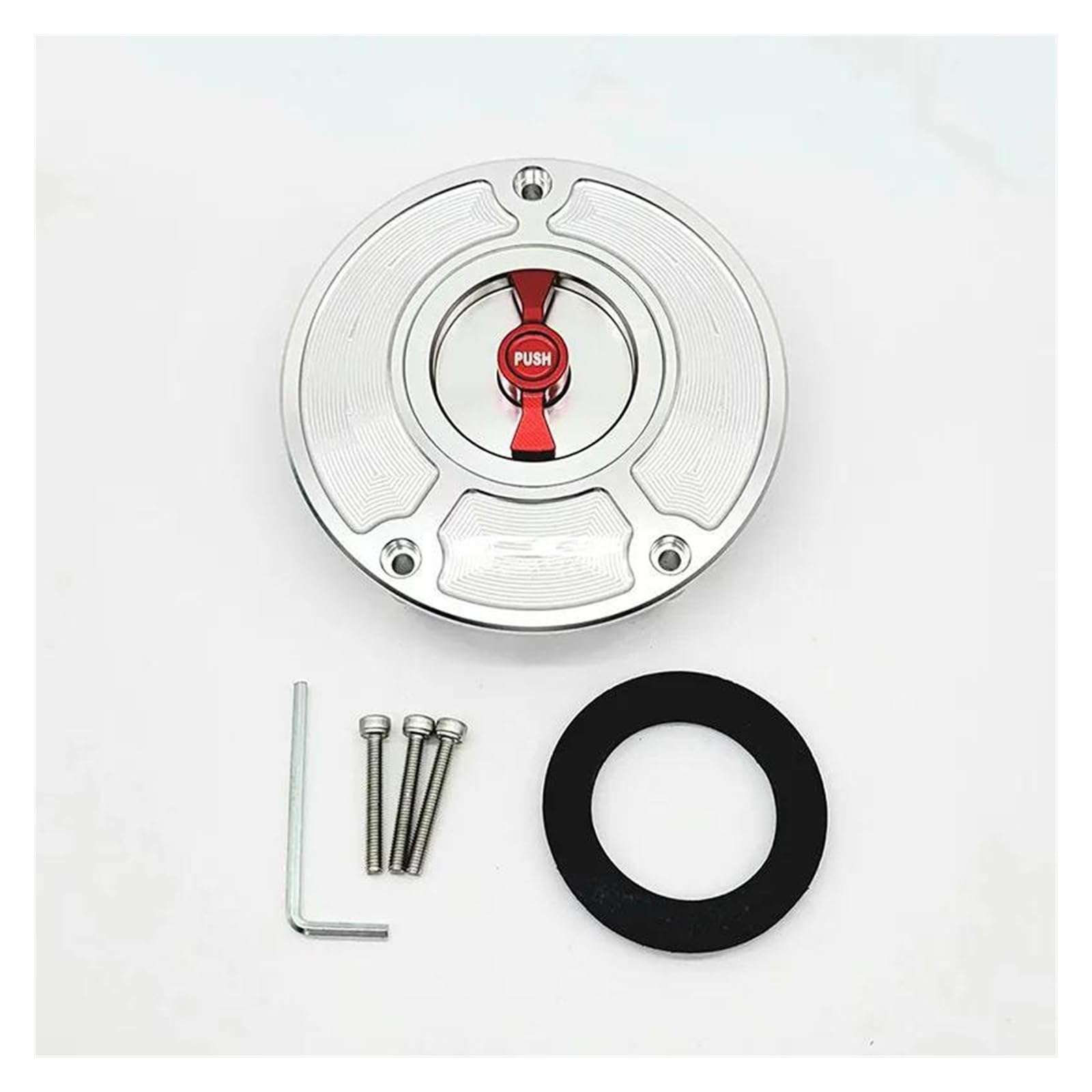 CNC Aluminium Keyless Racing Quick Release Zbiornik Motocykla Korki Paliwa Case Pokrywa Gazowa Dla HONDA Dla CBR650R Dla CB 650R Śruba(3.)