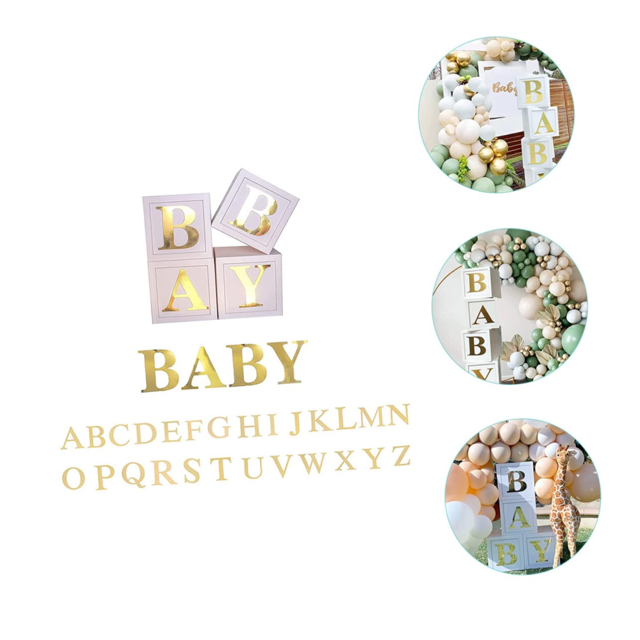 Ballonbox für Babyparty, 1 Satz, Papier, zur Geschlechtsenthüllung
